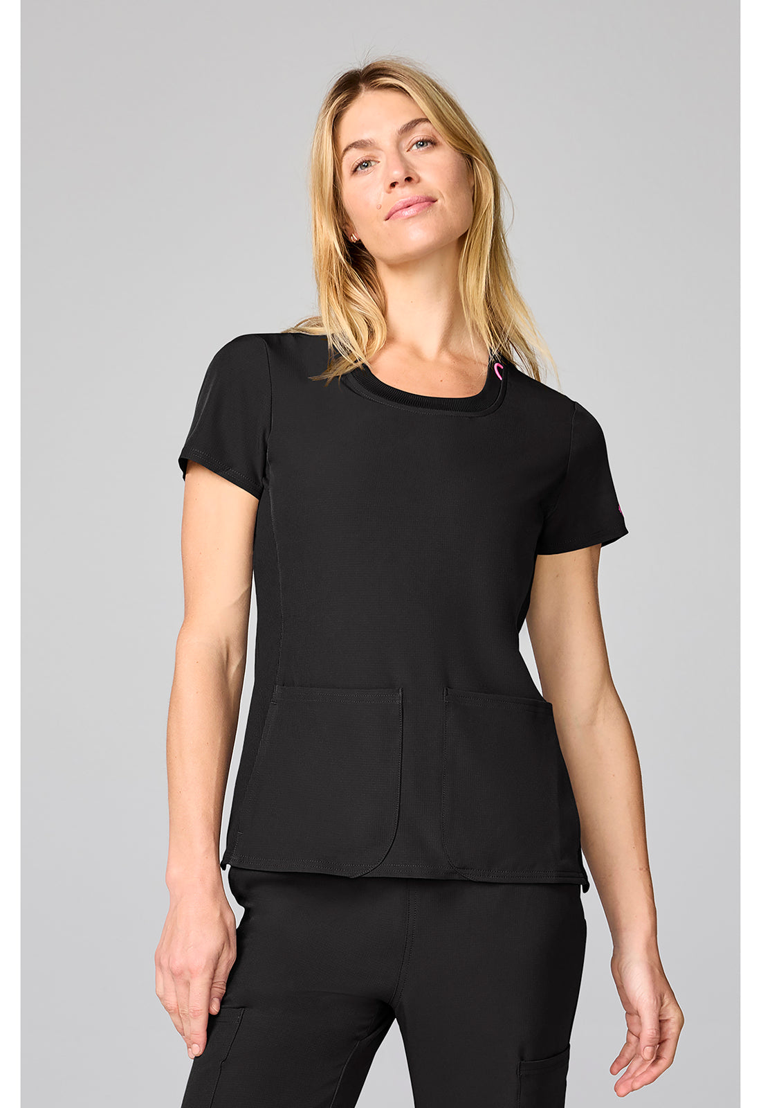 MC00027 Four Pocket Round Neck Top