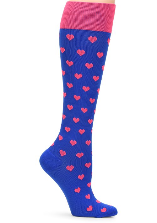 NA00324- Nurse Mates Compression Socks - Hearts