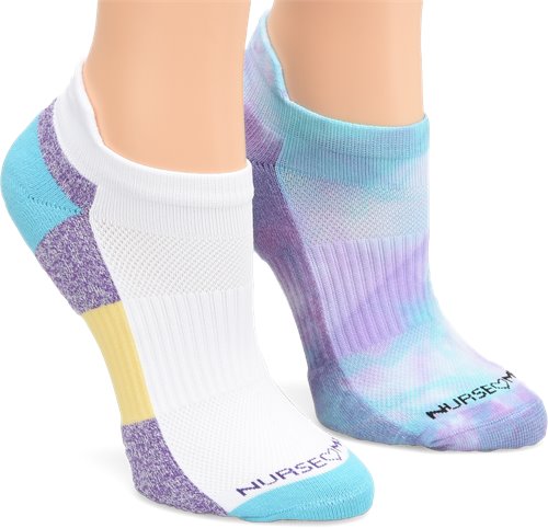NA0039599 - Compression Ankle Socks - Violet Mist Tie Dye