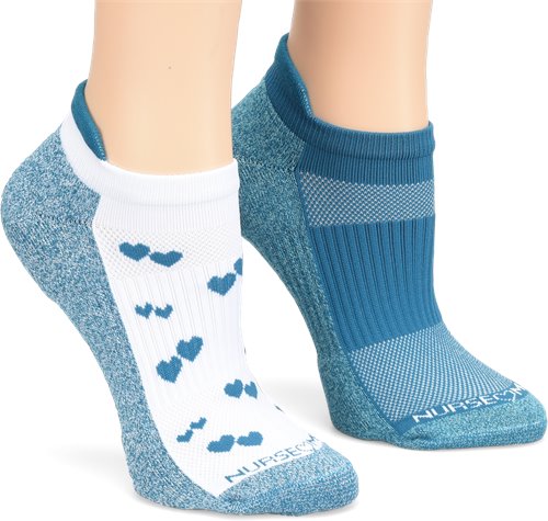 NA0061599 - Compression Ankle Socks - Caribbean Blue Combo