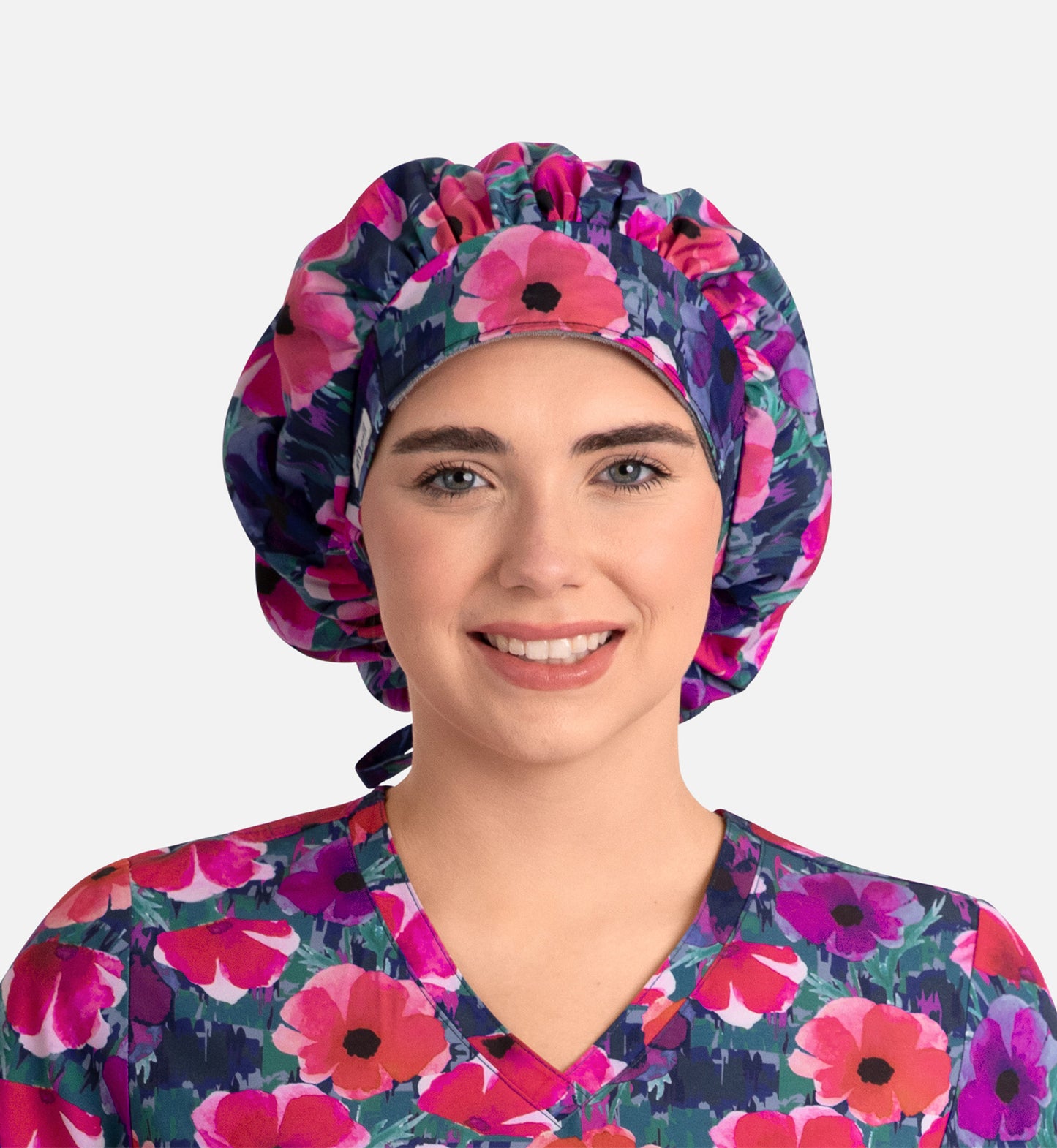 Nc325 - Unisex Printed Bouffant Cap
