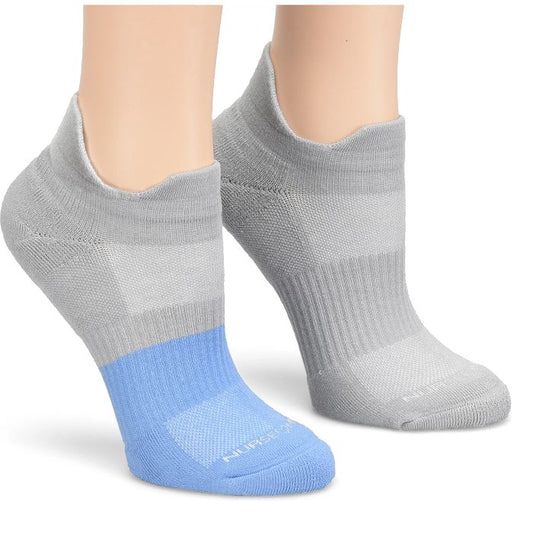 Active Stride Anklets 2pk - Grey/Ceil