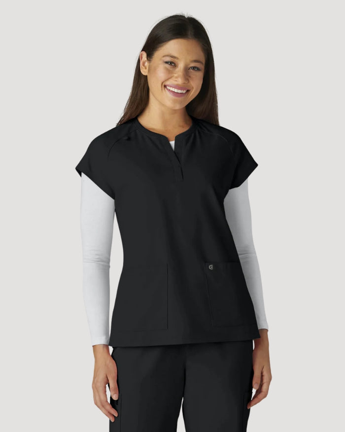 Reese Split Neck Top from Cureology by koi