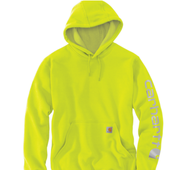 K288 Carhartt Midweight Hooded Logo Sweatshirt