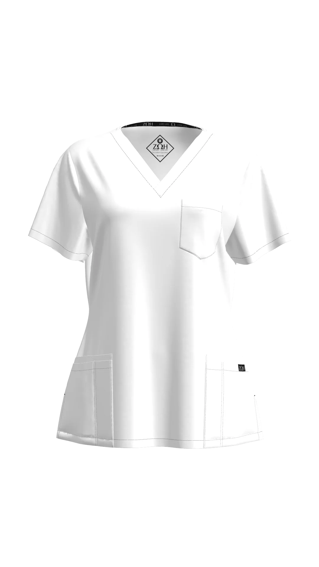 7225 Women's Petite Scrub Top