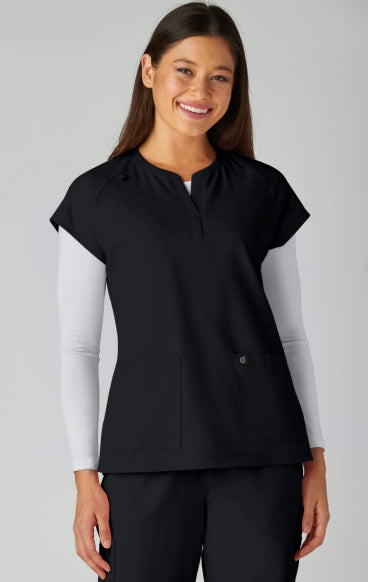 Reese Split Neck Top from Cureology by koi
