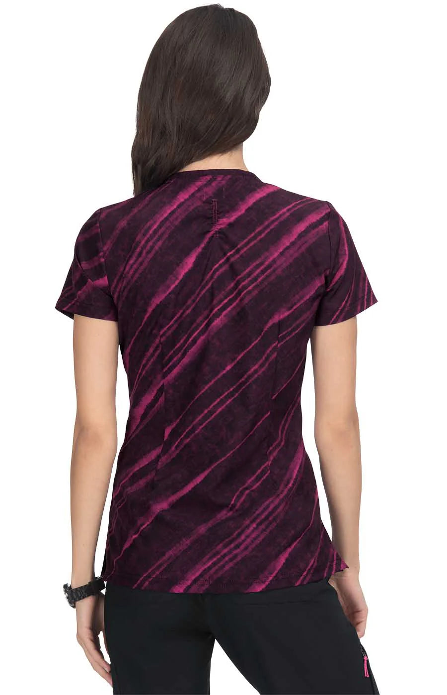 1071PR - koi Lite 2-Pocket V-Neck Print Top