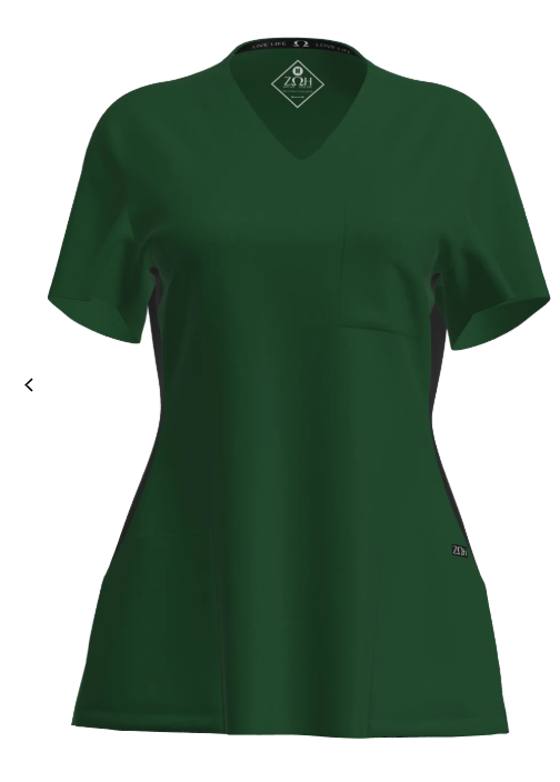 7235 - Women's Contrast Scrub Top