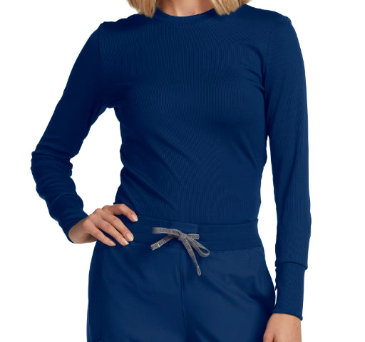 LT103 Landau Long Sleeve Ribbed Underscrub