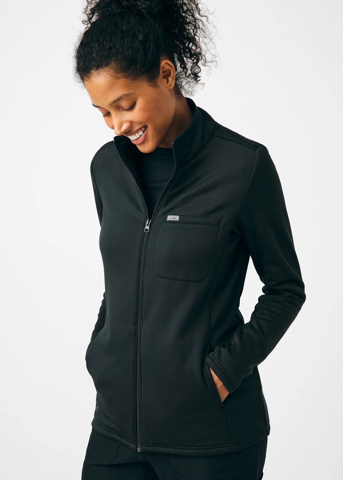 LJ708 5 Pocket Scrub Jacket