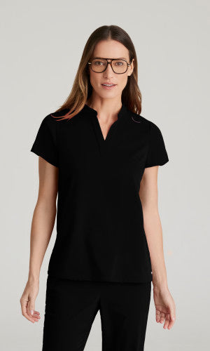 GRST230 - Avery 2-Pocket Banded Collar Top