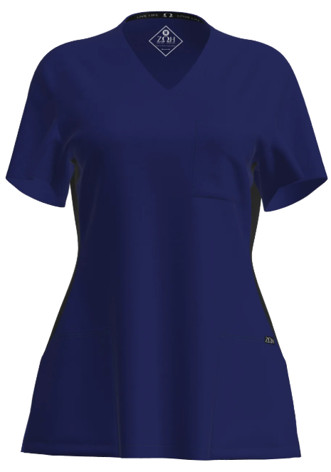 7235 - Women's Contrast Scrub Top