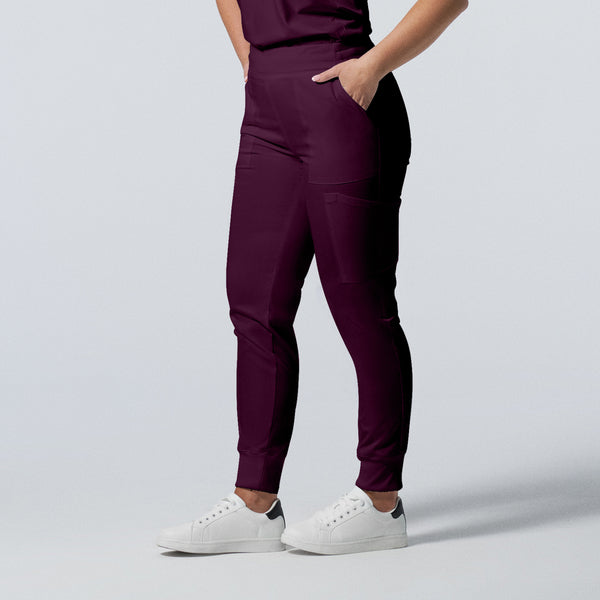 LB406 Women's Flat Front Cargo Jogger