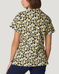 618 - Sunshiny Day Printed V-Neck Top
