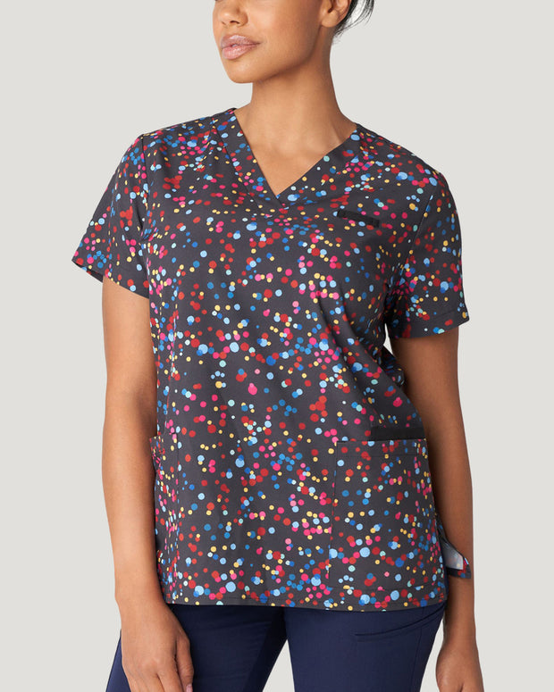 618 - Spectacular Printed V-Neck Top