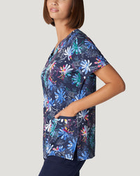 618 - Moonshadow Printed V-Neck Top