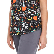 782 Nighttime Hocus Pocus Round V-Neck Top