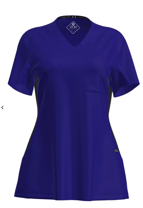 7235 - Women's Contrast Scrub Top