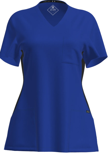 7235 - Women's Contrast Scrub Top
