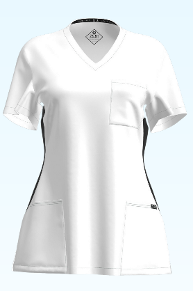 7235 - Women's Contrast Scrub Top