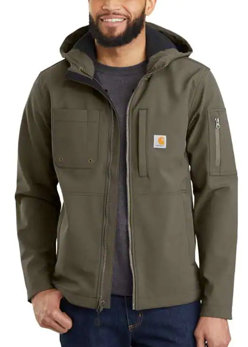 103829 Carhartt Rain Defender Relaxed Fit Soft Shell Hooded Jacket – Keltic  Clothing