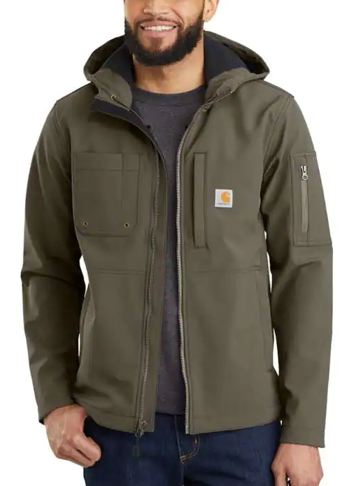 CARHARTT, Jacket, Men's, Hooded Jacket - 4JEN3