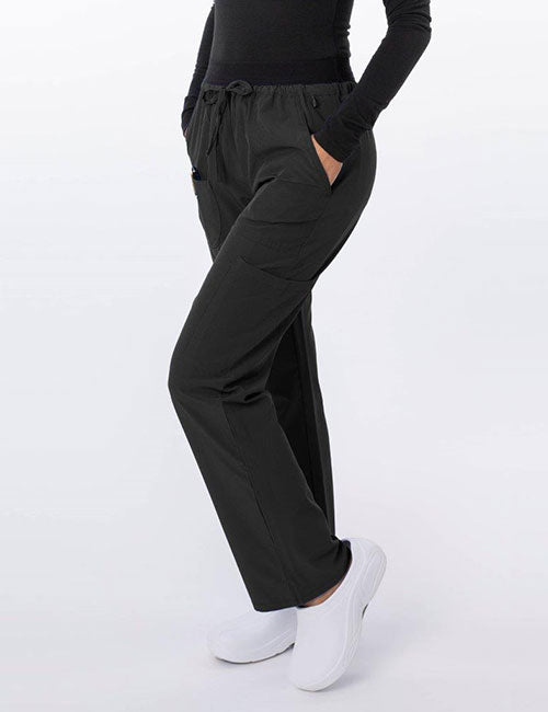 181040 Unisex Elastic Waist Cargo Scrub Pant