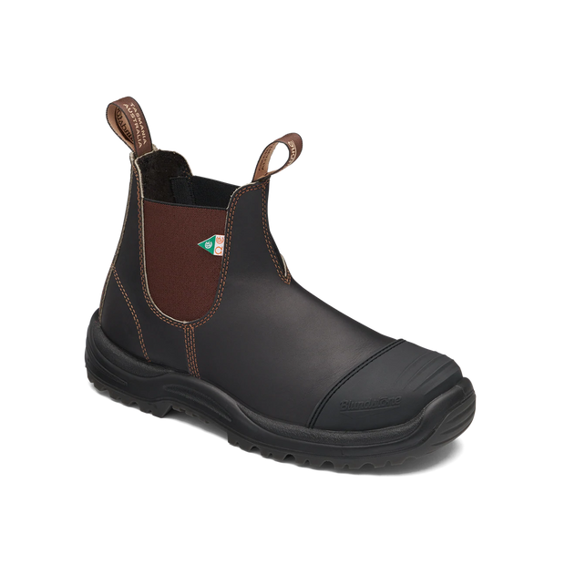 Blundstone 167 - Work & Safety Boot Rubber Toe Cap Stout Brown