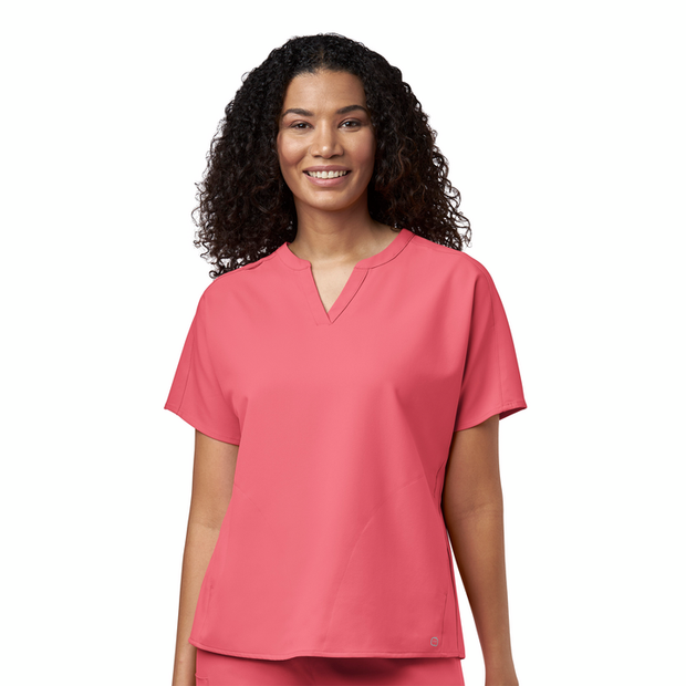 6228A - Ultra Women’s Mandarin Dolman V-Neck Top