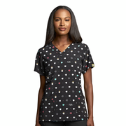 6257 Printed V-Neck Top