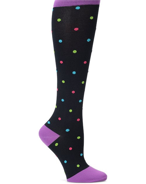 Nurse Mates Compression Sock - Bright Dots 883755