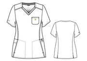 C12610 Women's Force Cross-Flex Modern Fit Chest Pocket Top