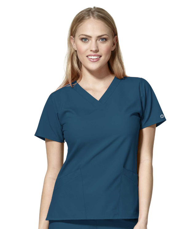 6255 - Women's Basic V-Neck Top