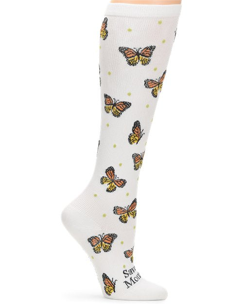 Nurse Mates Compression Sock - Save the Monarchs