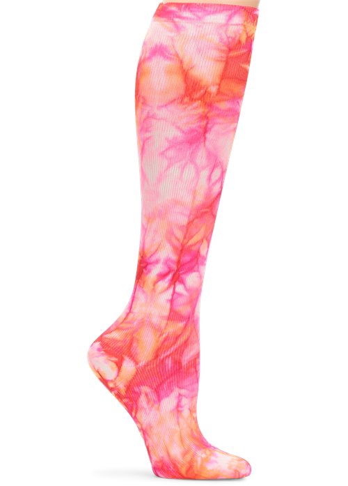 Nurse Mates Compression Sock-Fuchsia Flame