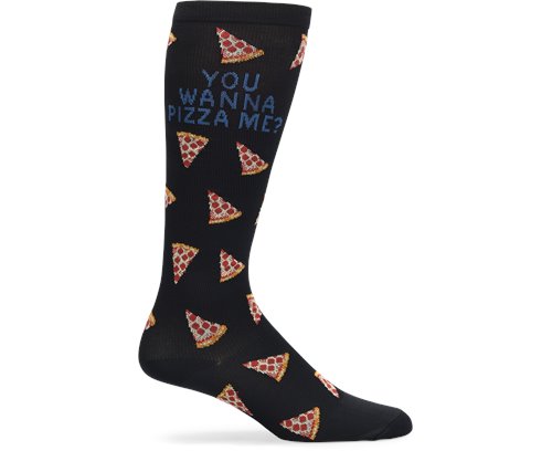 Nurse Mates Compression Socks - Men's Pizza Me