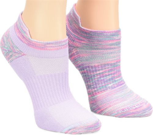 Nurse Mates Compression Anklet 2 Pack - Space Dye Lilac