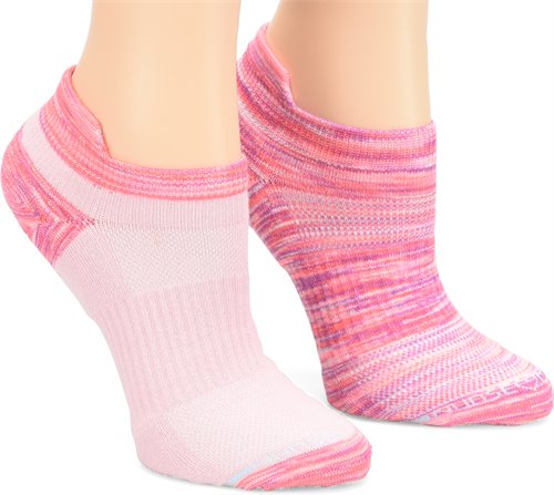 Nurse Mates Compression Anklet 2 Pack - Space Dye Pink