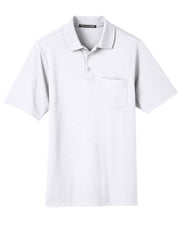 DG20P Devon & Jones Men's CrownLux Performance™ Plaited Polo with Pocket